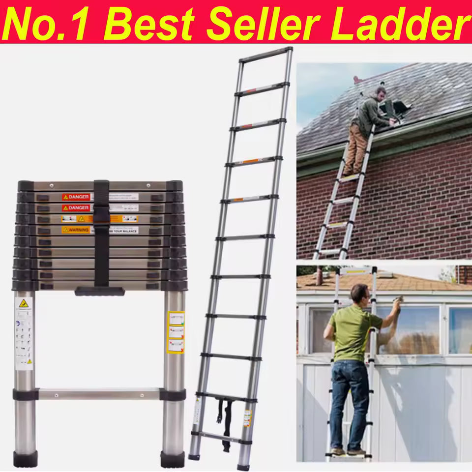 Telescopic Stainless Steel Extension Ladder