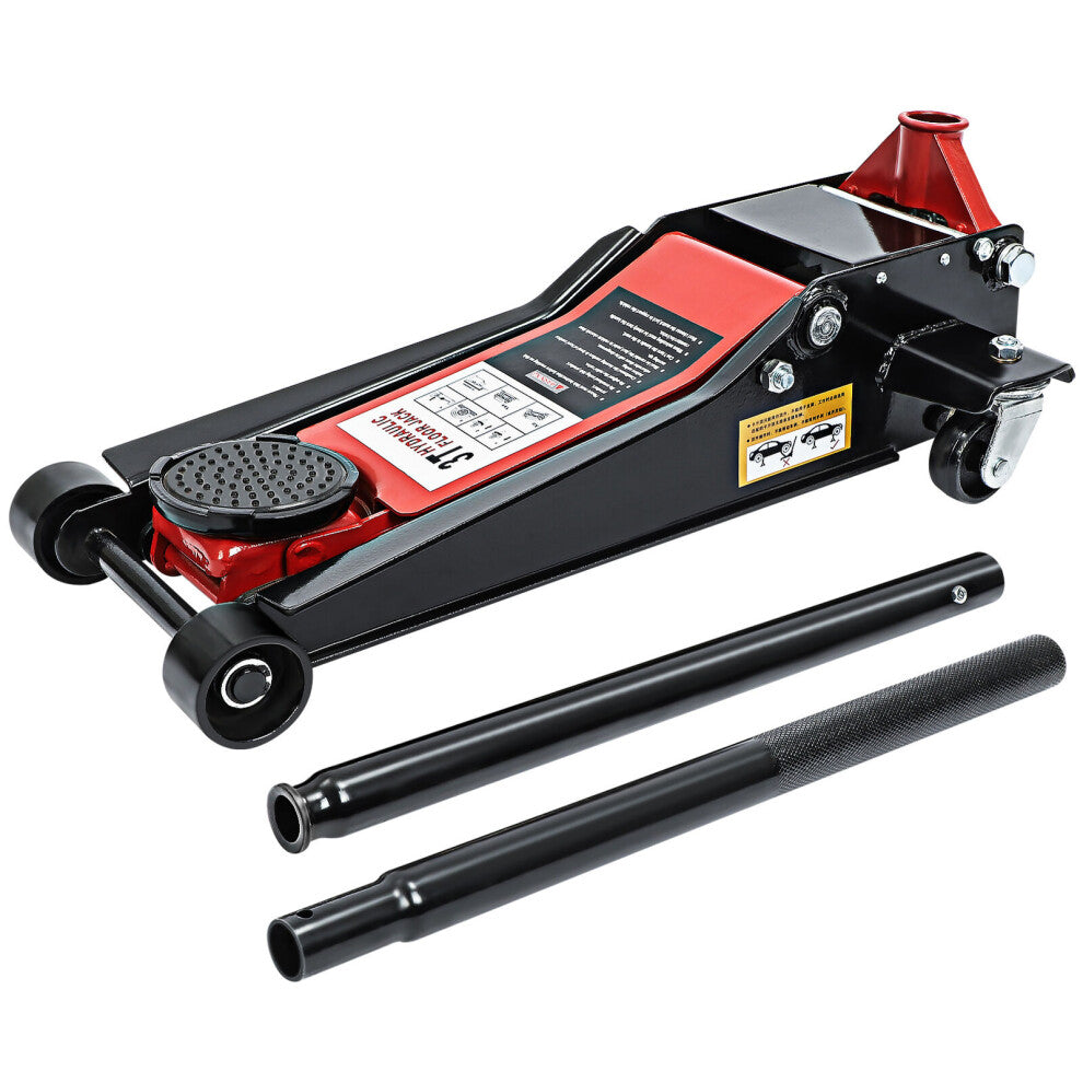 3 Ton Heavy Duty Hydraulic Trolley Floor car Jack 85mm-470mm for Car